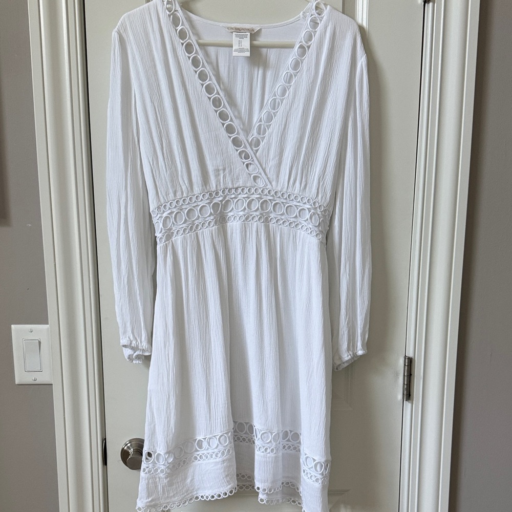 LaBlanca White Long Sleeve Dress